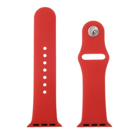 Rubberen sportbandje - Rood - Geschikt voor Apple watch 38mm / 40mm / 41mm