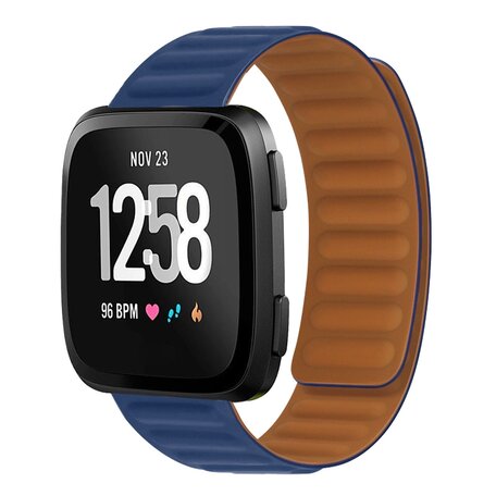 Fitbit Versa 3/4 & Sense 1/2 - Siliconen Loop bandje - Navy