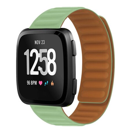 Fitbit Versa 3/4 & Sense 1/2 - Siliconen Loop bandje - Lichtgroen