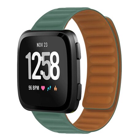 Fitbit Versa 3/4 & Sense 1/2 - Siliconen Loop bandje - Groen