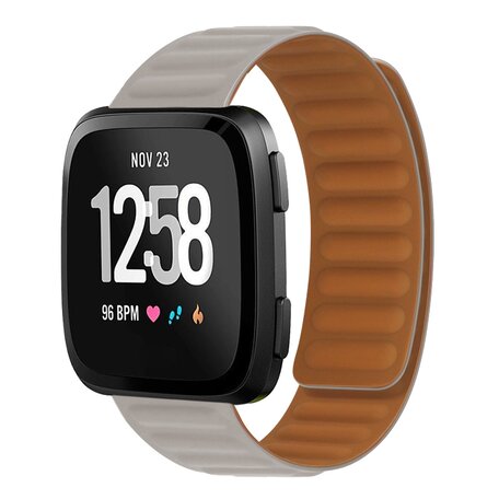 Fitbit Versa 3/4 & Sense 1/2 - Siliconen Loop bandje - Khaki