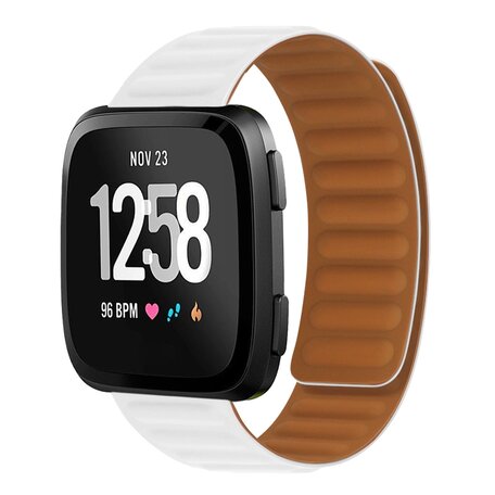 Fitbit Versa 3/4 & Sense 1/2 - Siliconen Loop bandje - Wit