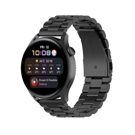 Stalen schakelband - Zwart - Samsung Galaxy Watch 3 - 45mm