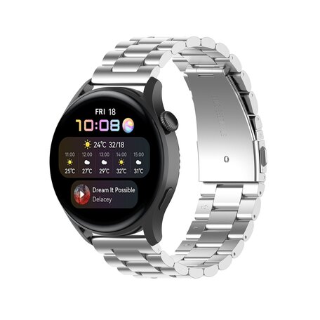 Stalen schakelband - Zilver - Samsung Galaxy Watch 3 - 45mm