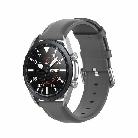 Classic leren bandje - Grijs - Samsung Galaxy Watch Active 2