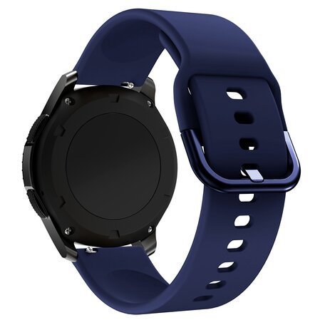 Siliconen sportband - Donkerblauw - Samsung Galaxy Watch 3 - 45mm