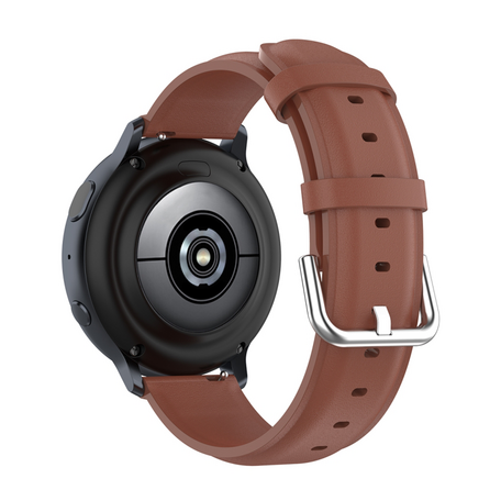 Classic leren bandje - Bruin - Samsung Galaxy Watch 4 - 40mm & 44mm