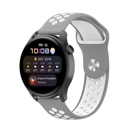 Sport Edition - Grijs + wit - Samsung Galaxy Watch 3 - 45mm