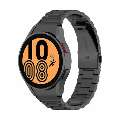 Samsung Galaxy Watch 4 - 40mm / 44mm - Stalen schakelband - Zwart