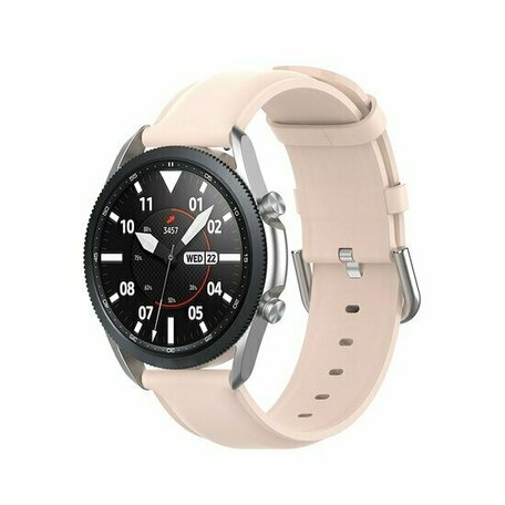 Garmin Vivoactive 4 / 4L - Classic leren bandje - Roze - leather