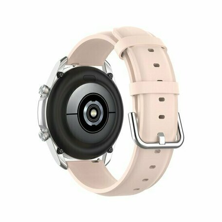 Garmin Vivoactive 4 / 4L - Classic leren bandje - Roze - leather