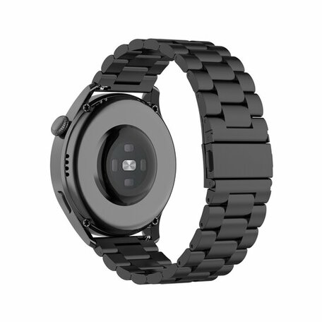 Garmin Vivoactive 4 / 4L - Stalen schakelband - Zwart