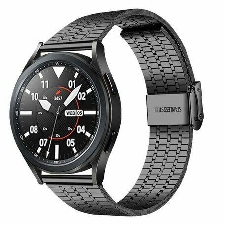 Garmin Vivoactive 4 / 4L - Stalen bandje - Zwart