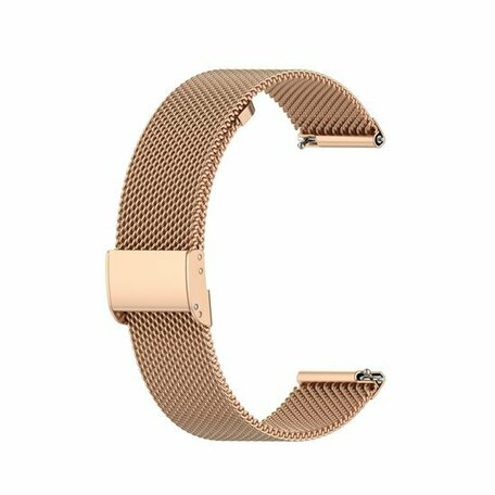 Garmin Vivoactive 4 / 4L - Milanese bandje met klemsluiting - Champagne goud