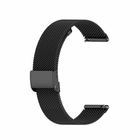 Garmin Vivoactive 4 / 4L - Milanese bandje met klemsluiting - Zwart