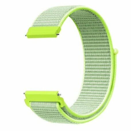 Garmin Vivoactive 4 / 4L - Sport Loop nylon bandje - Geel