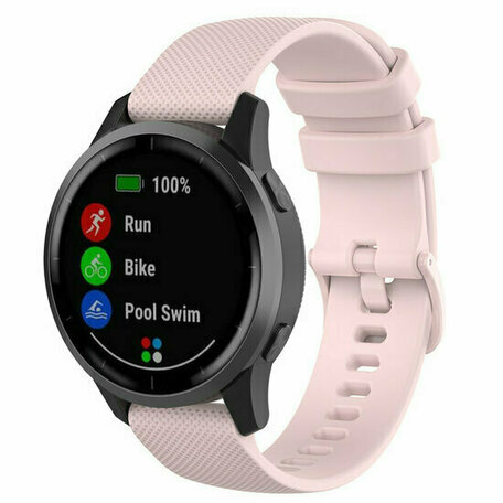 Garmin Vivoactive 4 / 4L - Sportband met motief - Lichtroze