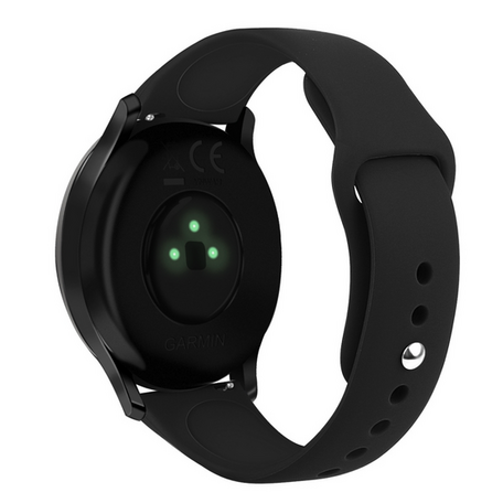 Garmin Vivoactive 4s / Venu 2s / Vivomove 3s / Forerunner 255s - Sportbandje - Maat: Small - Zwart