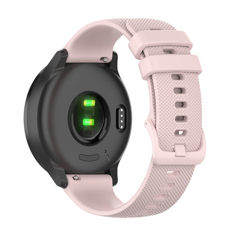 Garmin Vivoactive 4s / Venu 2s / Vivomove 3s / Forerunner 255s - Sportband met motief - Lichtroze