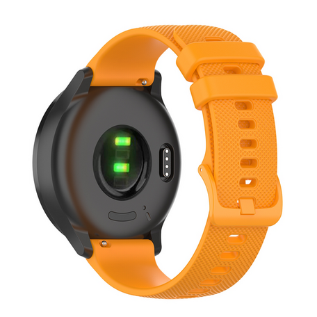 Garmin Vivoactive 4s / Venu 2s / Vivomove 3s / Forerunner 255s - Sportband met motief - Oranje