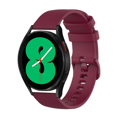 Garmin Vivoactive 4s / Venu 2s / Vivomove 3s / Forerunner 255s - Sportband met motief - Wijnrood
