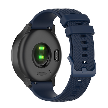 Garmin Vivoactive 4s / Venu 2s / Vivomove 3s / Forerunner 255s - Sportband met motief - Donkerblauw