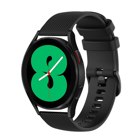 Garmin Vivoactive 4s / Venu 2s / Vivomove 3s / Forerunner 255s - Sportband met motief - Zwart