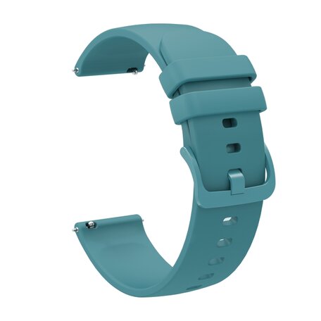 Garmin Vivoactive 4s / Venu 2s / Vivomove 3s / Forerunner 255s - Soft siliconen bandje - Blauwgroen