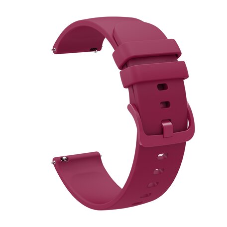 Garmin Vivoactive 4s / Venu 2s / Vivomove 3s / Forerunner 255s - Soft siliconen bandje - Wijnrood
