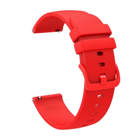 Garmin Vivoactive 4s / Venu 2s / Vivomove 3s / Forerunner 255s - Soft siliconen bandje - Rood