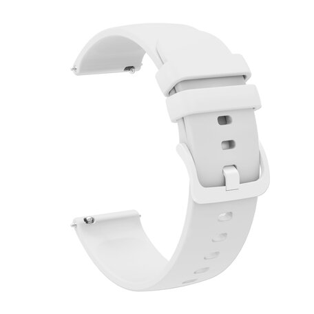 Garmin Vivoactive 4s / Venu 2s / Vivomove 3s / Forerunner 255s - Soft siliconen bandje - Wit