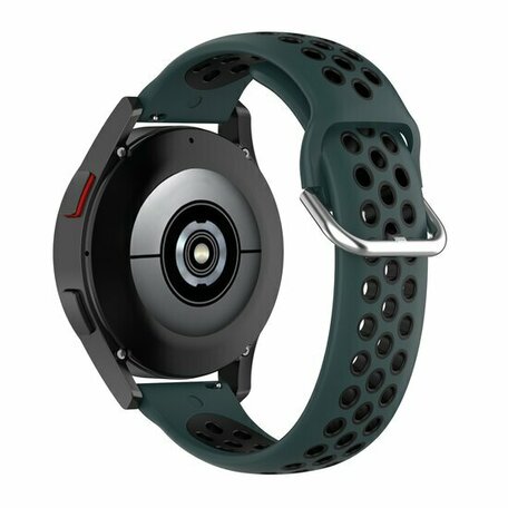 Garmin Vivoactive 3 - Siliconen sportbandje met gesp - Donkergroen + zwart
