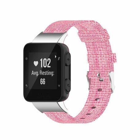 Nylon canvas bandje - Roze - Garmin Forerunner 35 / 30