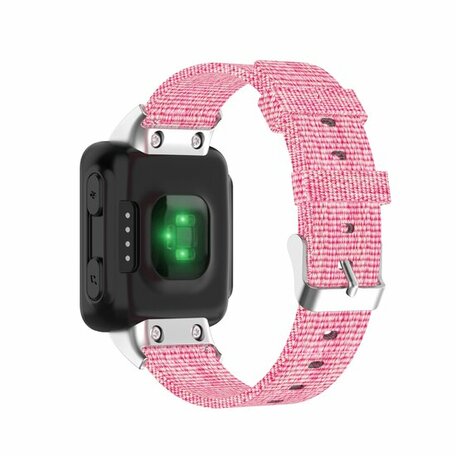 Nylon canvas bandje - Roze - Garmin Forerunner 35 / 30