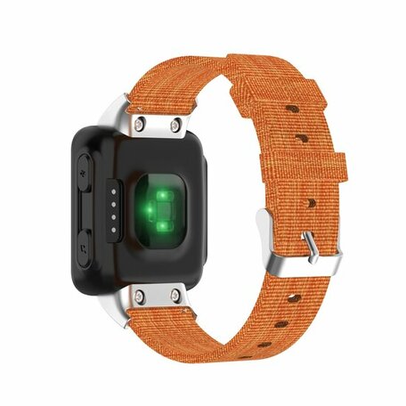 Nylon canvas bandje - Oranje - Garmin Forerunner 35 / 30