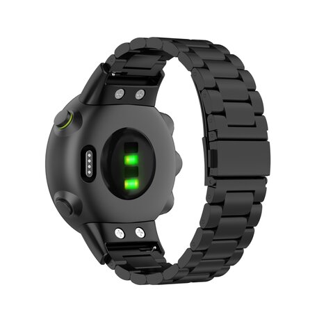 Stalen schakelband - Zwart - Garmin Forerunner 45 / 45S