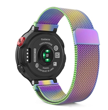 Garmin Forerunner 220 / 230 / 235 / 620 / 630 / 735 (XT) - Milanese bandje - Large - Multicolor