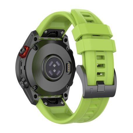 Siliconen sportbandje - Groen - Garmin Fenix 7X / 6X / 5X