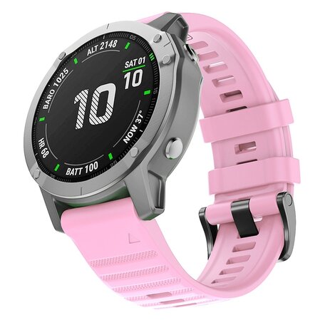Siliconen bandje - Roze - Garmin Fenix 7X / 6X / 5X