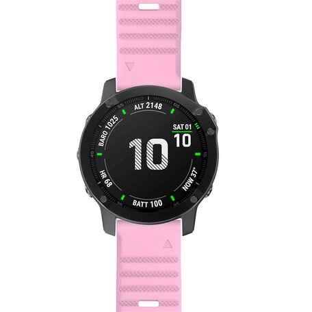 Siliconen bandje - Roze - Garmin Fenix 7X / 6X / 5X