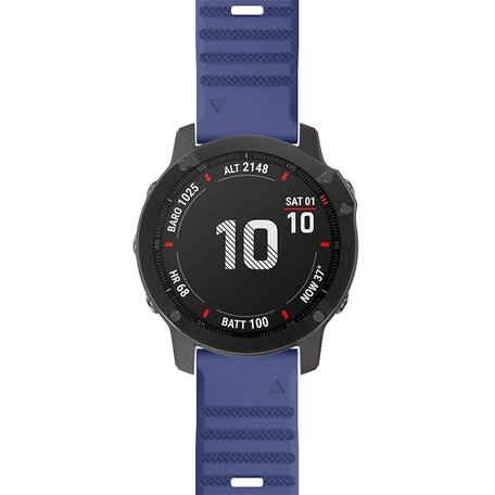 Siliconen bandje - Donkerblauw - Garmin Fenix 7X / 6X / 5X