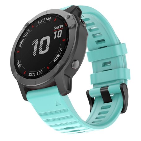 Siliconen bandje - Lichtblauw - Garmin Fenix 7X / 6X / 5X