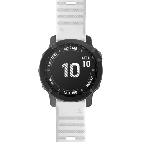 Siliconen bandje - Wit - Garmin Fenix 7X / 6X / 5X