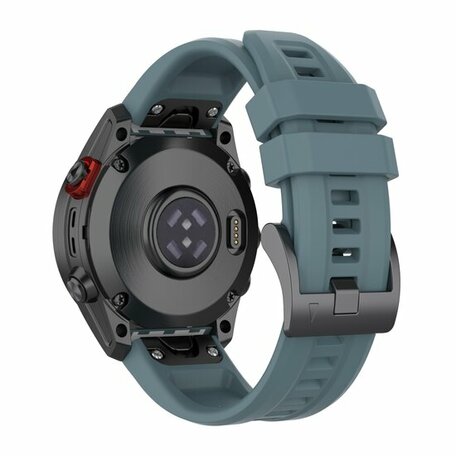 Siliconen sportbandje - Grijsblauw - Garmin Fenix 7 / 6 / 5