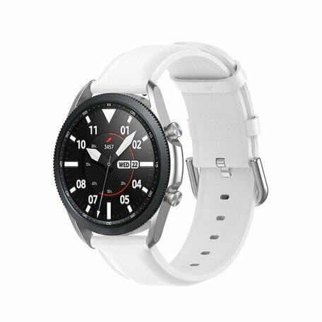 Garmin Approach S12 / S40 / S42 - Classic leren bandje - Wit