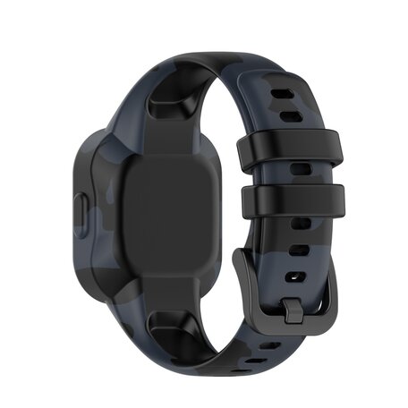 Siliconen bandje met print  - Leger grijs - Garmin Vivofit Junior 3