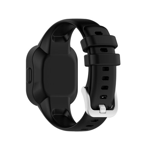 Siliconen one color bandje - Zwart - Garmin Vivofit Junior 3