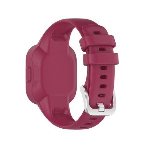 Siliconen one color bandje - Bordeaux - Garmin Vivofit Junior 3