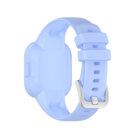 Siliconen one color bandje - Pastel blauw - Garmin Vivofit Junior 3