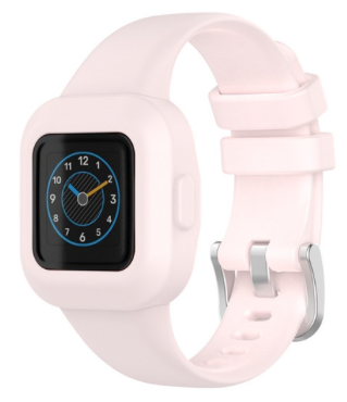 Siliconen one color bandje - Zand roze - Garmin Vivofit Junior 3